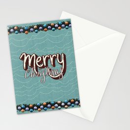 Merry Christmas - Blue Stationery Cards