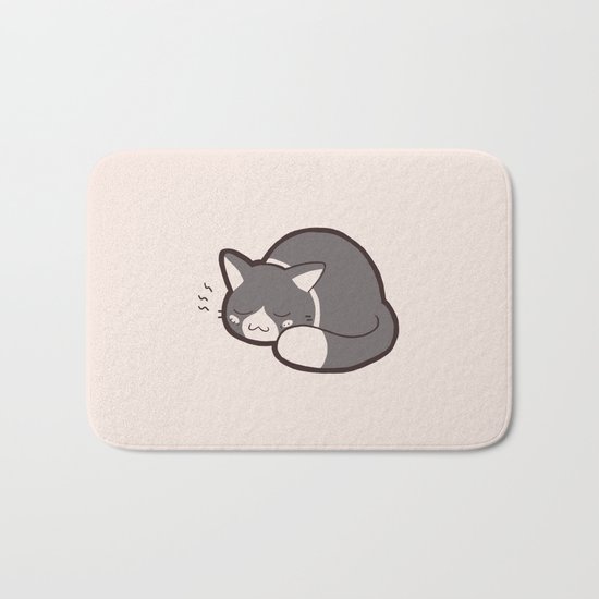 Sleepy Kitty Bath Mat