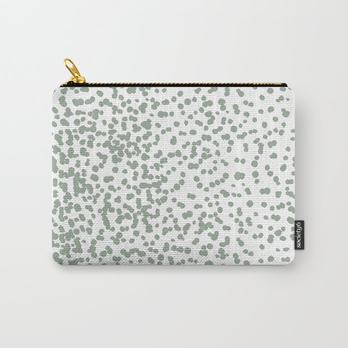 Pebbled Sage Pattern Carry-All Pouch
