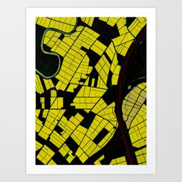 Stained Glass Fields in Spain Art Print