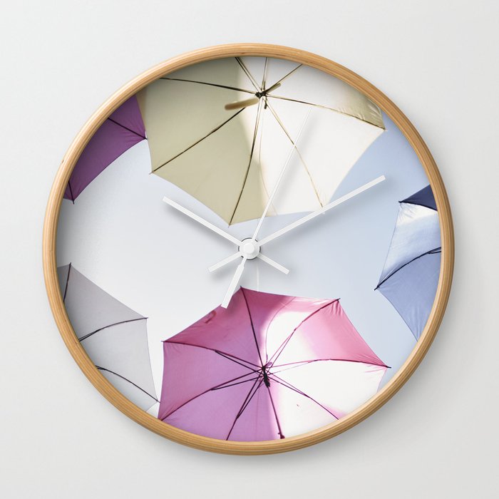umbrellas Wall Clock