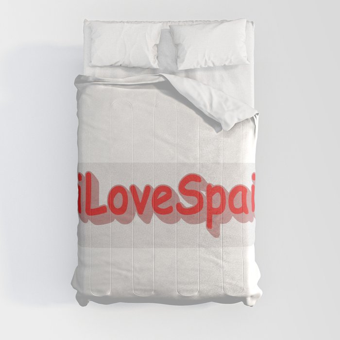  "#iLoveSpain" Cute Design. Buy Now Comforter