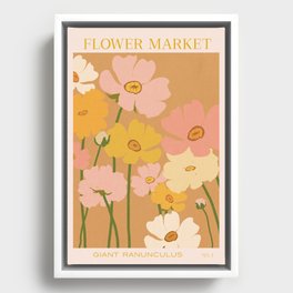 Flower Market - Ranunculus #1 Framed Canvas