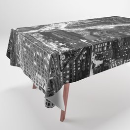 New York City Black and White Tablecloth