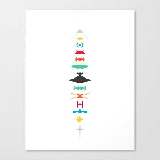 Star Wars Lineup Canvas Print
