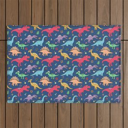 Cute Dinosaurs Outdoor Rug