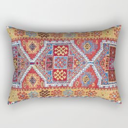 Adiyaman  Antique Turkish Rug Print Rectangular Pillow