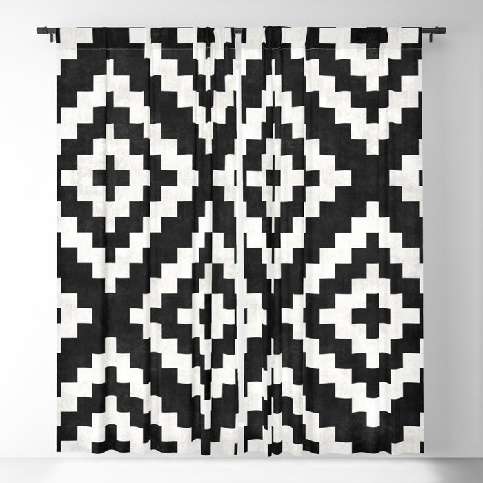 Urban Tribal Pattern No.17 - Aztec - Black and White Concrete Blackout ...