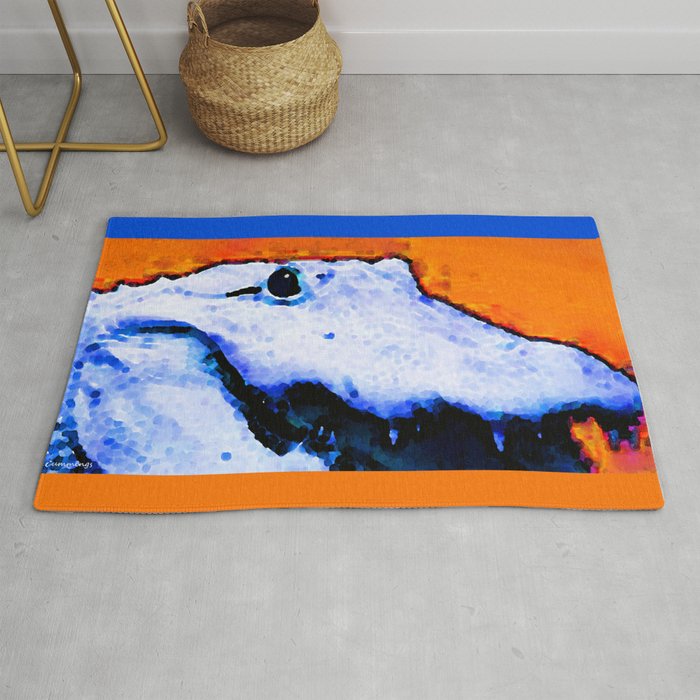Gator Art - Swampy - Florida - Sharon Cummings Rug