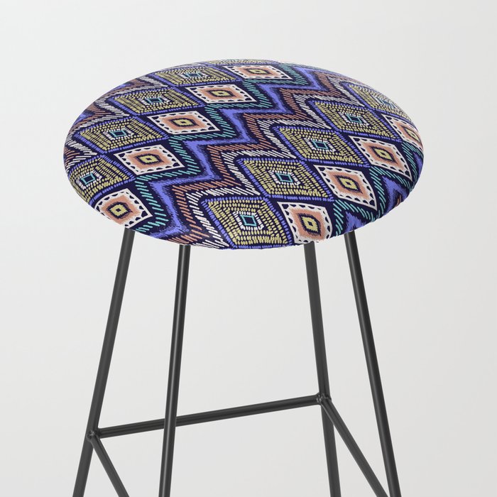 Ikat Bar Stool By Isabellasalamone Society6