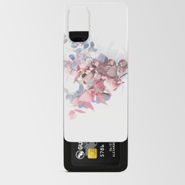 Pink Flower Watercolor Android Card Case