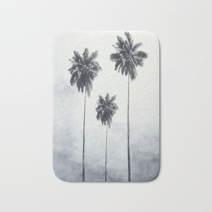 Three Palm Trees Bath Mat
