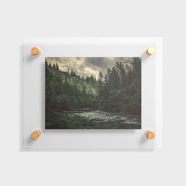 Pacific Northwest River - Nature Photography Floating Acrylic Print