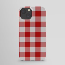 Classic Red Gingham iPhone Case