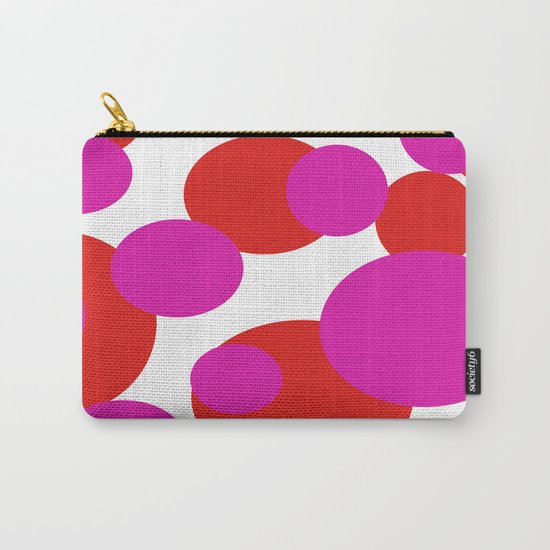 Pink and Red dots Carry-All Pouch