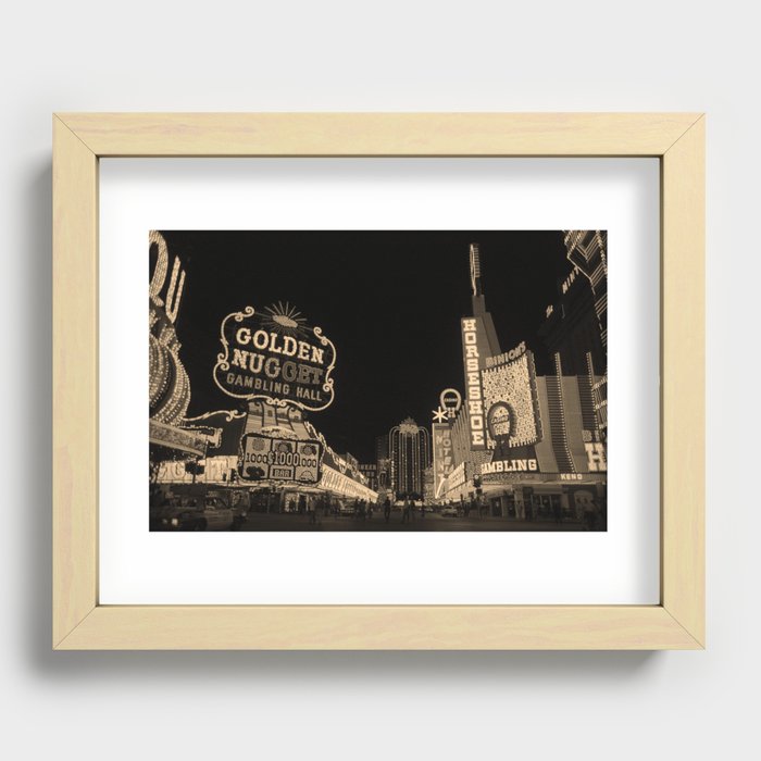 Las Vegas 1983 Sepia #6 Recessed Framed Print