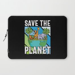 Save The Planet Vintage Retro Laptop Sleeve