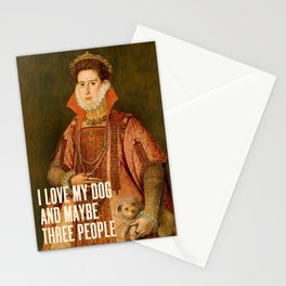 I Love My Dog - Funny Quote Stationery Card