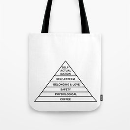 Hierarchy of Needs... Coffee! Tote Bag