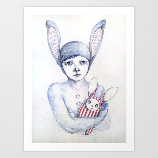Blue Art Print