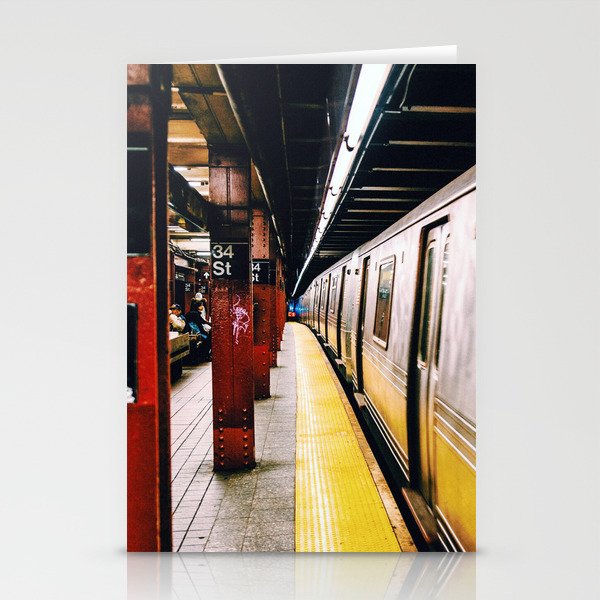 Subway 34 st, Manhattan, NYC Stationery Cards