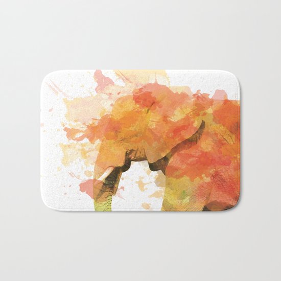 Positive elephant Bath Mat
