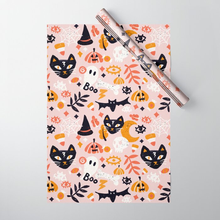 Trick Or Treat Yourself – Blush Wrapping Paper
