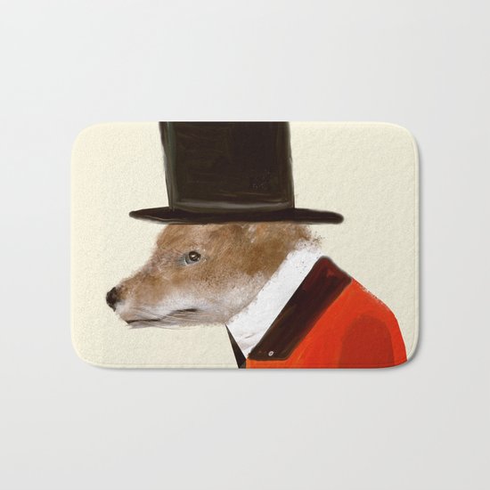 the dapper fox Bath Mat