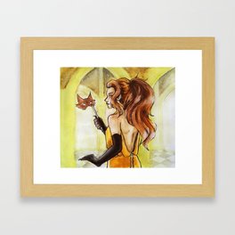 Sun Fox Framed Art Print