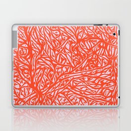 Summer Orange Saffron - Vibrant Abstract Botanical Nature Laptop Skin