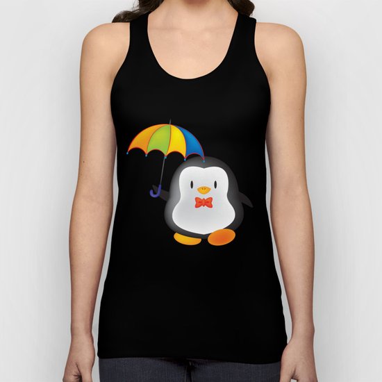 umbrella penguin Unisex Tank Top