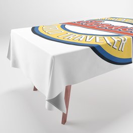 Ecuador backpacker world traveler logo. Tablecloth