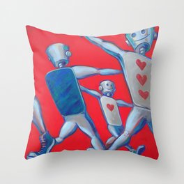 Our hearts march on Throw Pillow