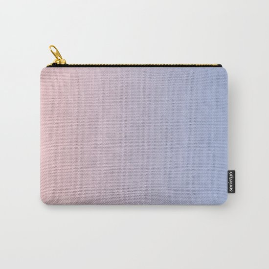 Rose Quartz and Serenity Mosaic Crystals Carry-All Pouch