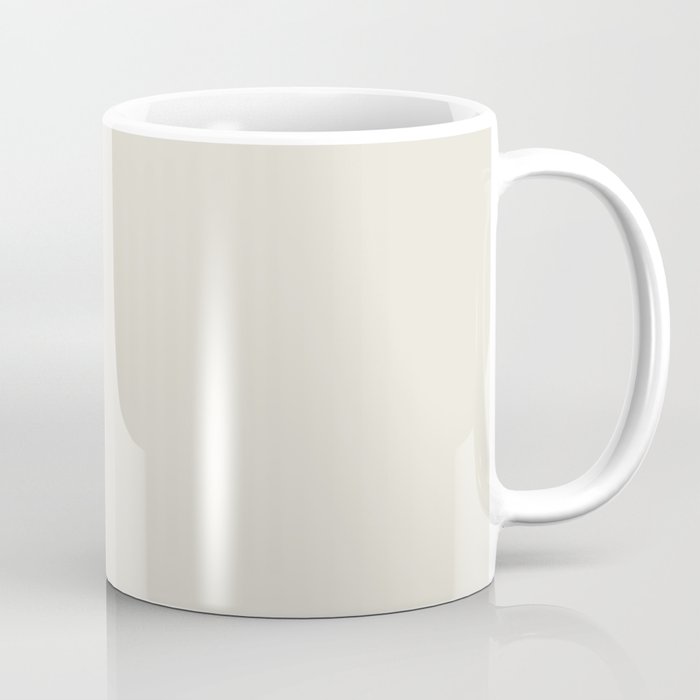 Pastel Tan Solid Color Pairs with PPG Glidden Oatmeal PPG1023-1 Solid Color Coffee Mug