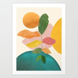 Colorful Branching Out 21 Art Print
