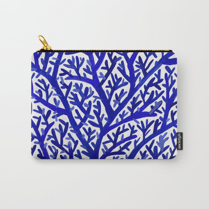 Fan Coral – Navy Carry-All Pouch