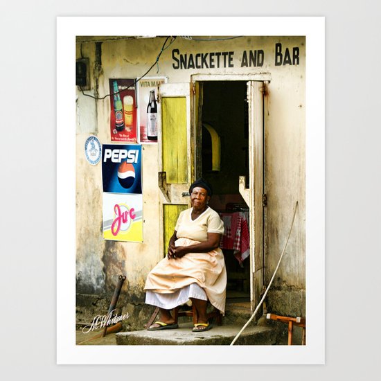 St. Vincent Snack Bar Art Print