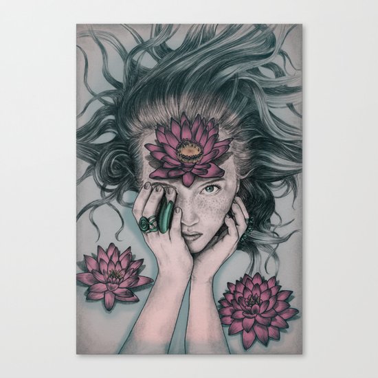 Liquid Flower Canvas Print