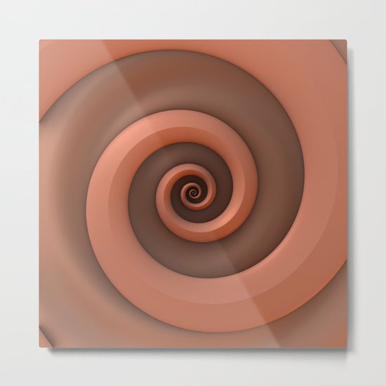 Peach Smoothie Metal Print