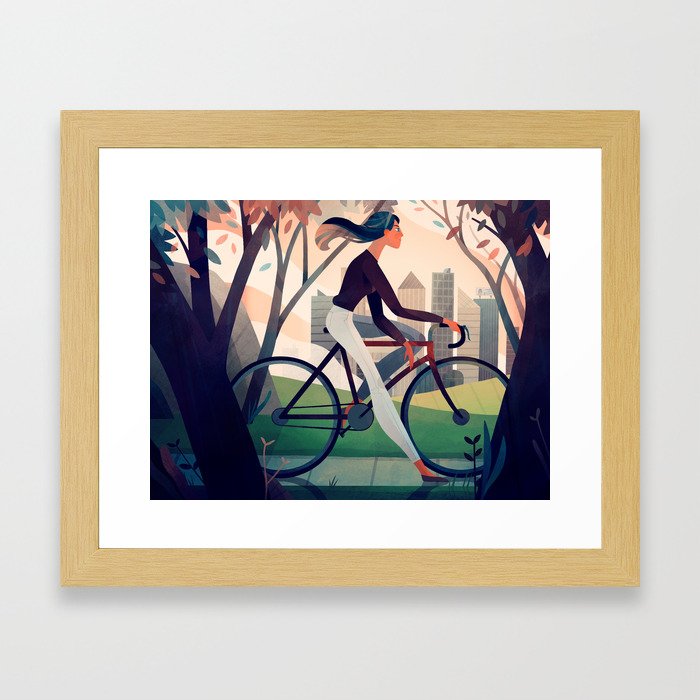 Bike Ride Framed Art Print