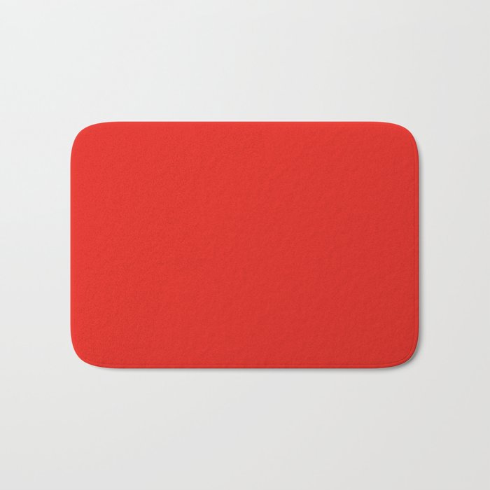 Simply Solid - Lava Red Bath Mat