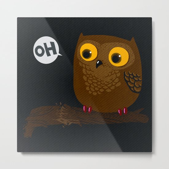 Oh-Owl~ Metal Print