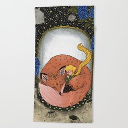 The little prince - Red Version Beach Towel