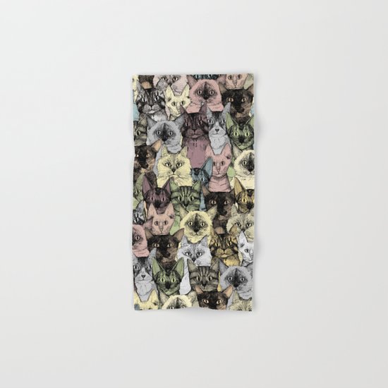 just cats retro Hand & Bath Towel