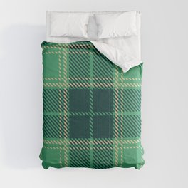 Green Square Pattern Comforter