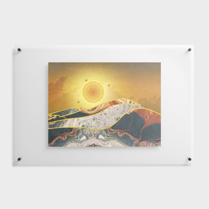 Mountains and sky  Floating Acrylic Print