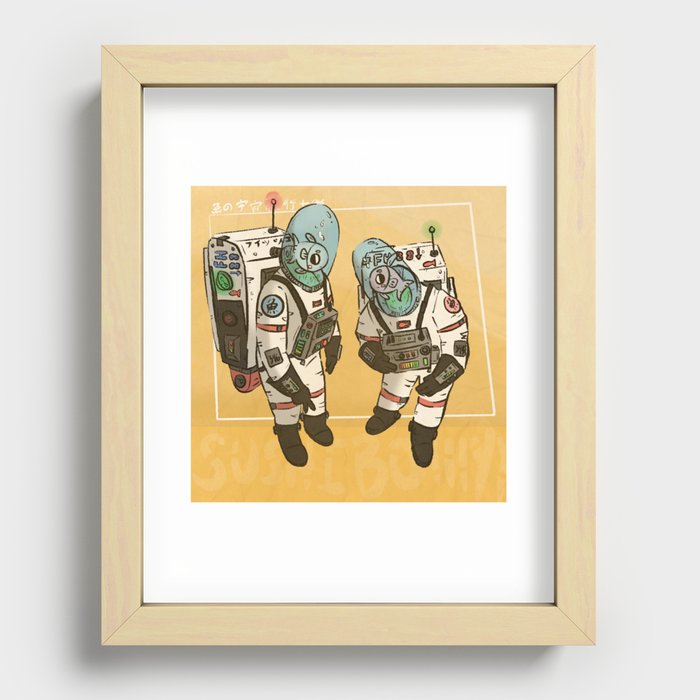 Fishtronauts Recessed Framed Print