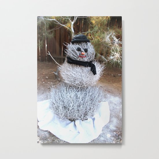 Winter Tumble Man Metal Print