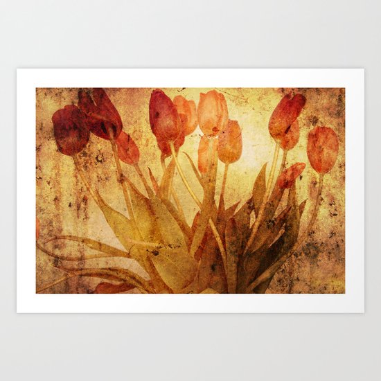 Tulpen Treffen Art Print